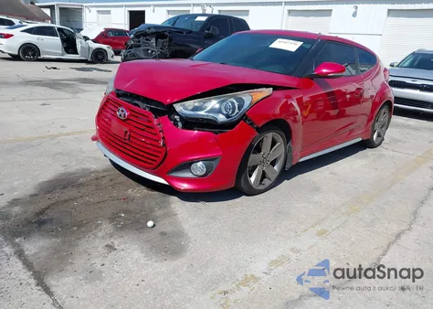 2013 Hyundai Veloster Turbo W/Black z USA, uszkodzony, nr VIN KMHTC6AEXDU172287